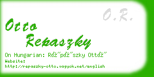 otto repaszky business card